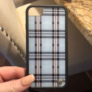 BRAND NEW iPhone 8 case by Wildflower blue plaid